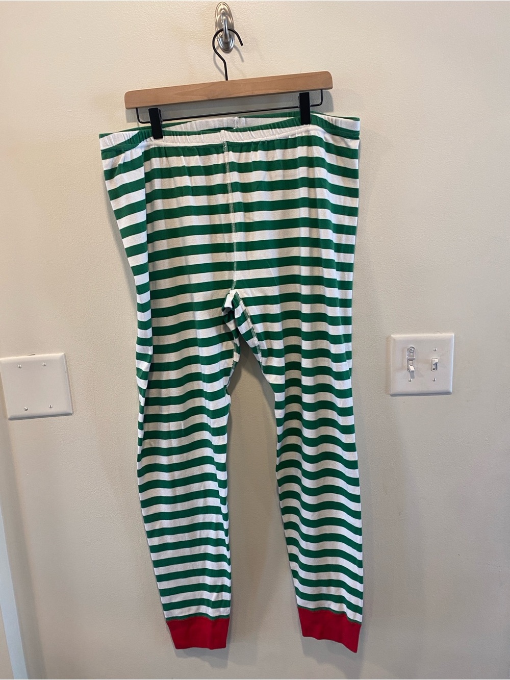 Hanna Andersson unisex pajama bottoms XXL long Johns organic cotton Christmas